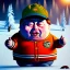 Placeholder: Eric Cartman toddler, full body, dramatic lighting, hyper realistic