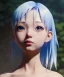 Placeholder: Anime girl cute neck head portrait, warrior costume, village, meditation, 8k quality