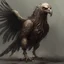 Placeholder: A terrible creature with an eagle's head and a human body