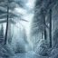 Placeholder: ice, blue, forest, snow, beautiful, mountain, masterpiece, expert, 8K, hyperrealism, sharp focus, cinematic lighting