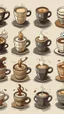 Placeholder: Pictures of coffee in different styles