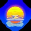 Placeholder: Alberta Fires, VaporWave, icon, forest fires, burning, mountains, wildfire