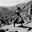 Placeholder: [high res photo by Ray Harryhausen] Her many enemies have vowed to burn her at the stake if she ever falls into their vengeful hands. She has slain so many of their kinsmen. The hills are crawling with her foes eager to take her alive for the fire. Traps have been set for her, and her risk of capture are high. Yet this brave young warrior has no fear of any foe and welcomes the opportunity to slay even more enemies.