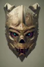 Placeholder: Furious rage, samurai warrior mask, close-up, macro lens, centered camera, intricate details, small minutiae, tiny features, particulars, colorful, 8k, least ambient occlusion, volumetric lighting,