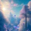 Placeholder: navicella grande luminosa, cristalli luminosi, SWANN, cielo rosa blu, pieno di dettagli, sole liscio e luminoso ， atmosfera di luce soffusa, effetto luce ， vaporwave colorato, concept art, dettaglio liscio ed estremamente nitido, dettagli finemente sintonizzati, altissima definizione, 8 k, motore irreale 5, messa a fuoco ultra nitida