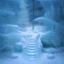 Placeholder: ethereal winter flowers, carved ice door at the end of ice steps, magical atmosphere, Renato muccillo, Andreas Rocha, Johanna Rupprecht, Beardsley, Unreal render, cinematic blue --aspect 9:16 --s 2500