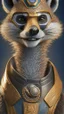 Placeholder: Super hero Meerkat Man, male head, male mouth and nose, meerkat mask, hyper realistic, intricately detailed armor, novelty, cinematic, 4k