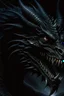 Placeholder: 90s dark fantasy art, illustration of a black dragon