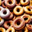 Placeholder: donuts landscape, realistic, warm colors, chocolate, sugar