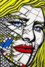 Placeholder: 4 DIMENSIONAL FACE OF WISDOM in the style of roy lichtenstein