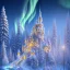 Placeholder: white and gold crystal castle，waterfall, winter snow flakessnow, northern Lights, full of details, smooth, bright sunshine，soft light atmosphere, light effect，vaporwave colorful, concept art, smooth, extremely sharp detail, finely tuned detail, ultra high definition, 8 k, unreal engine 5, ultra sharp focus