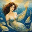 Placeholder: [art by Milo Manara]The mermaid, with her half-fish form, becomes a tantalizing vision of desire. the delicate interplay of light and shadow on her glistening scales, imbuing them with an almost palpable texture. Her eyes, framed by long, seductive lashes, hold a captivating gaze that draws the viewer into the depths of her enigmatic soul. the mermaid's gaze holds the power to unlock hidden desires and secrets, beckoning the viewer to explore the depths of their own imagination.The tattoos adorn