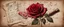 Placeholder: Hyper realistic red rose on a vintage paper with harmonica instrument & musical notes