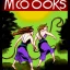 Placeholder: Two women skipping with a rope while demons and angry gods fight in the background, in the style of a Michael Moorcock book cover.