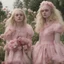 Placeholder: Elle fanning and dakota fanning as flowers, pink, in the future