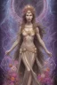 Placeholder: Create an image of a Wiccan Mayday Goddess. The goddess should be depicted as a beautiful and powerful figure, surrounded by symbols of the element of fire. Her hair should be long and flowing, and she should be dressed in a flowing gown or robe. In the background, include imagery of flowers, greenery, and perhaps a bonfire or other symbols of the Beltane celebration. The image should evoke a sense of joy, celebration, and spiritual connection to nature.