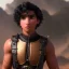 Placeholder: portrait of a teenager tanned boy with curly black hair and amber eyes,steampunk style,8k quality,full body shot, masterpiece, best quality,sparkling eyes, fluorescent skin, colorful makeup, highly detailed body,sun light, 4K, RAW, depth of field, high contrast, realistic details, 24mm