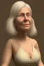Placeholder: Old grandma withblond hair and she's fat