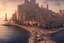 Placeholder: image taken of jaffa, by the sea shore, old stunning buildings, 4k, masterpice, award wining picture, realistic, higly detailed, in style of city of numemor from lord of the rings,