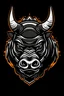 Placeholder: Kids football team logo “Black Rhinos”