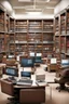 Placeholder: Library, computers, search