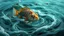 Placeholder: As the currents shift and swirl, a curious fish explores the intricate maze of the sea, its watchful gaze never faltering.