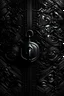 Placeholder: Black lock stately background