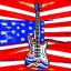 Placeholder: PEACE electric guitar PEACE psychedelic hippie trippy acid LSD PEACE GUITAR peacesign AMERICAN FLAG SUNGLASSES