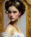 Placeholder: realist impressionist portrait of "The Curious Female" by Ross Tran rework. Masterpiece, best quality, painted impressionist brush strokes. paint drips and drabs and splatters by and by art nouveau and richard schmid . Paint spatters, drips, drabs, dynamic, artstation, artgerm