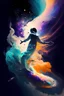 Placeholder: Paint a spirit drifting through outer space.