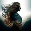 Placeholder: Double exposure photography blending full-length silhouettes of girls with flowing hair against a dramatic sky with the intricate patterns of a textured surface, juxtaposing elements of nature and humanity in a visually compelling way