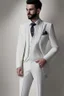 Placeholder: Men's wedding suit for music lovers Photorealistic