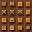 Placeholder: game texture beautiful wooden crate 3x3 squares block