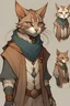 Placeholder: design of a humanized cat from a fantasy au