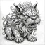 Placeholder: foo dog , drawing