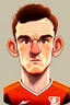 Placeholder: Andrew Robertson Footballer ,cartoon 2d