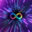 Placeholder: infinity symbol ∞ moving at warp speed, in space, striking, neon, chiaroscuro, dramatic, captivating, powerful, fantasy, beautiful, octane render, 16k post-production, artstation: award-winning: atmospheric: commanding: fantastical: clarity: ultra quality: striking: brilliance: stunning colors: amazing depth; lens: f/11, 35mm