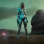 Placeholder: Ultra Realistic retro sci-fi movie war scene, waist up view portrait, blonde woman pointing a gun, sweet young Daryl Hannah face, perfect iris, glow eyes, makeup, weapon. War background, Retro sci-fi style, tight latex coat, fog, rain, soft color, highly detailed, unreal engine 5, ray tracing, RTX, lumen lighting, ultra detail, volumetric lighting, 3d, finely drawn, high definition, high resolution.