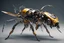 Placeholder: futuristic AI insectoid killer wasp cyborg full robot with high detail and very neat features