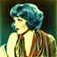 Placeholder: Clara bow, with blue hair, scarf