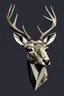 Placeholder: Geometric deer face side