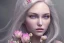 Placeholder: femme long cheveux blond blancs yeux bleus , 8k resolution, flower magnolia lotus rose, beautiful portrait, 8k resolution, flower head and body, beautiful