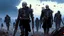 Placeholder: {{{Bio-engineered undead cyborg army marching}}} machine soldiers, future military, tactical wear, gas creepy landscape, techno gothic visual composition, science fiction painting, Denis Sarazhin, Alex Colville, Simon Stålenhag, Neil Blomkamp, Frank bowling, Christopher Shy, Alejandro Burdisio, RAW, gritty, high contrast, atmospheric horror art, gripping and suspenseful, vivid, neon overlay, narrative art, textured, dramatic, surreal horror, gestural, disco diffusion