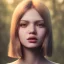 Placeholder: Insanely portrait of beautiful girl, beautiful face, sunny, relaxing, sea, trees, glossy, real details, hyper ultra photo realistic, anime style, glowing forest, 8k