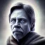 Placeholder: photorealistic jedi mark hamill Star Wars, sharp blue eyes, accurate details, render, cinematic lighting