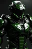 Placeholder: Green and black futuristic armour