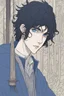 Placeholder: black hair freckles blue eyes young wizard beardsley