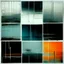 Placeholder: Minimal abstract oil paintings of a desolate 1960. Orange wires. On the floor are concrete fragments and road markings . In the dark mysterious style of Justin Mortimer and Francis Bacon. Triadic colours