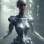 Placeholder: full body cyborg| full-length portrait| detailed face| symmetric| steampunk| diselpunk| cyborg| intricate detailed| to scale| hyperrealistic| cinematic lighting| digital art| concept art| unreal engine 5