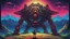Placeholder: Zelda breath of the wild's mechanical guardian, comic style, mythical 80s landscape, negative space, space quixotic dreams, temporal hallucination, psychedelic, mystical, intricate details, very bright neon colors and deepblack, 4K desktop, pointillism, very high contrast, chiaroscuro